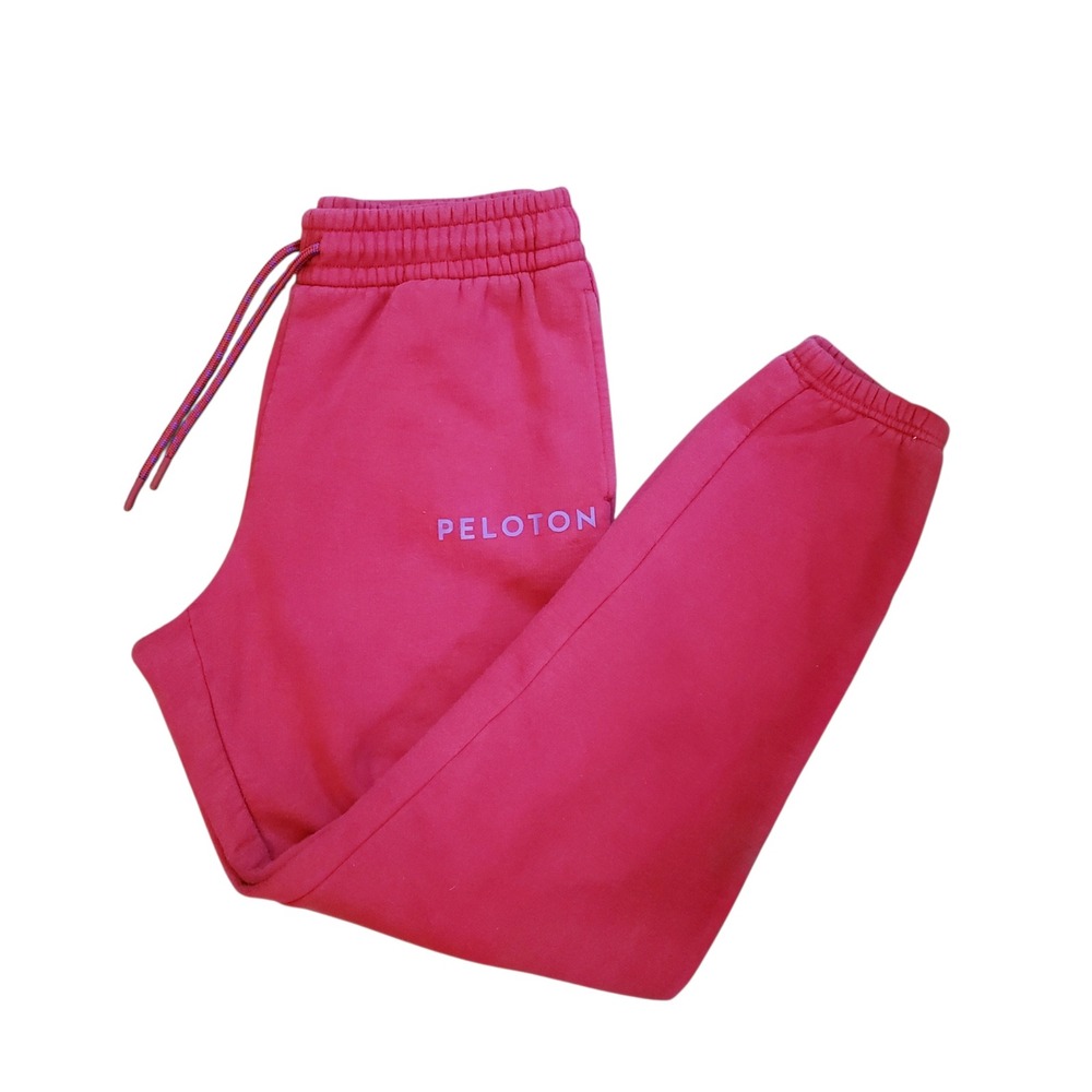 Peloton Chic Red Jogger Cotton Blend Sweatpants, Size S